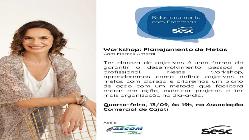 Notícia: WORKSHOP PLANEJAMENTO DE METAS