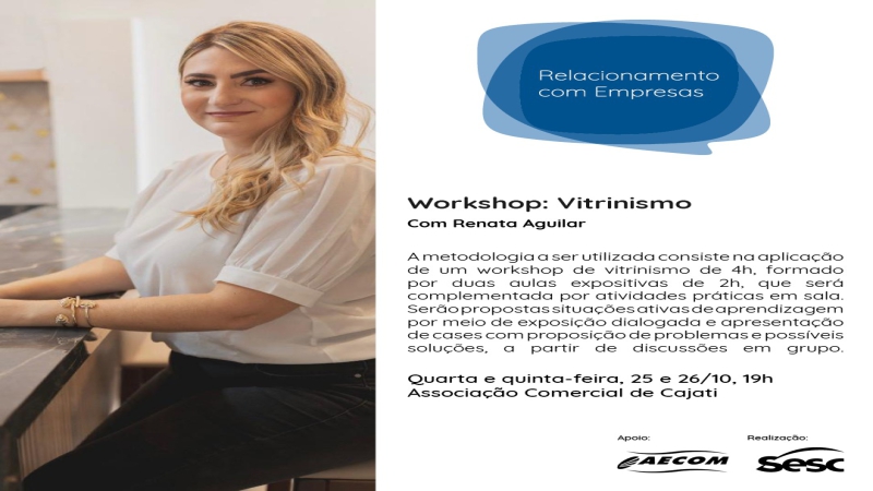 Notícia: Workshop Vitrinismo