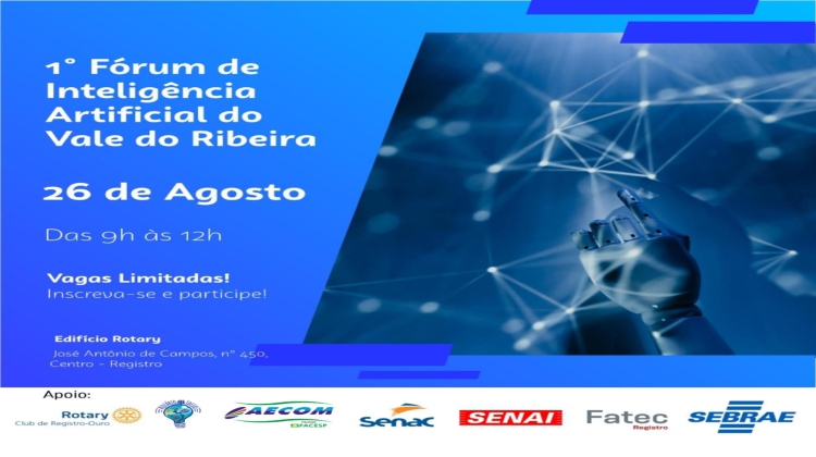 Notícia:  1º Fórum de Inteligência Artificial do Vale do Ribeira