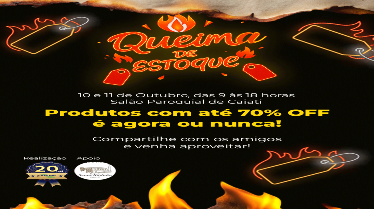 Notícia: QUEIMA DE ESTOQUE