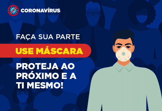 Notícia: Prefeitura de Cajati incentiva o uso de máscara contra a COVID-19