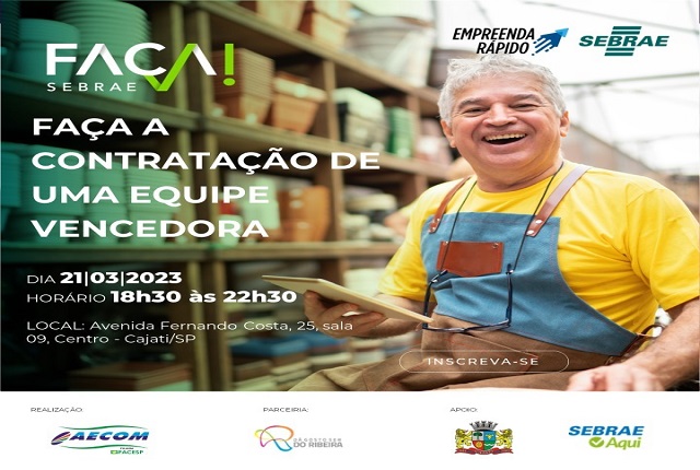 Notícia: (Nova Data) Faça a contratação de uma equipe vencedora